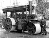 Percy James Hambly and a steam roller