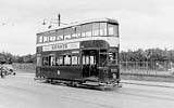 Photo from the National Tramway Museum Collection  -  Fairmilehead Terminus - 1954