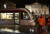 Tram Testing on December 5, 2013  -  Tram at St Andrew Square tram stop