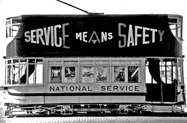 Decorated Trams  -  National Service  -  Service Means Safety