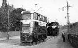 Trams in Granton Road  -  Photo taken from near Granton Square