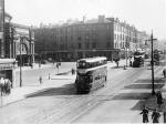 Lothian Road  -  Trams pass the Usher Hall