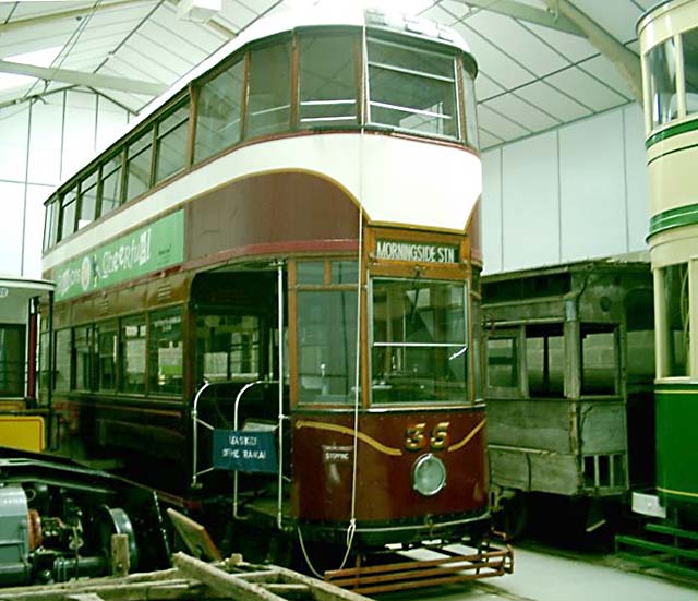 Edinburgh Transport Tram  -  Preserved Tram, No 35.