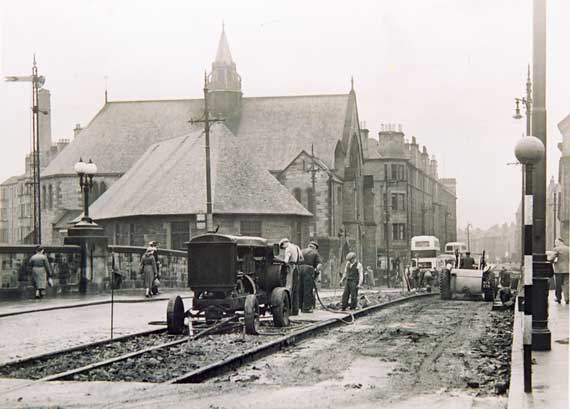 Roadworks  -  Probably removal of the Tramway Tracks  -  Where?  When?