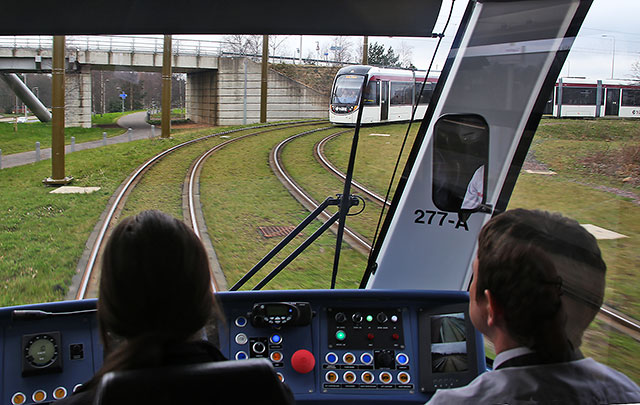 Testing Edinburgh's new trams  -  Exercise Salvador  -  13 March 2014