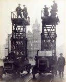 Tower Wagons on the North Bridge  -  North British Hotel in the background