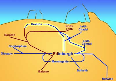 Edinburgh Railways  -  Edinburgh to Granton