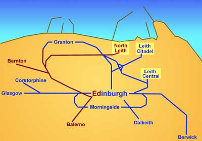 Edinburgh's Railway  -  Three Railway Stations in Leith
