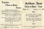 Edinburgh Corporation Transport Department  -  Adverts for Char-a-Banc tours on the back of a map from the early 1920s.