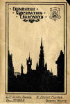 Edinburgh Corporation Transport Department  -  The cover of a map showing tram and bus routes in the mid-1920s