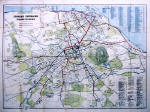 Edinburgh Corporation Transport Department  -  Map of Tram and Bus Routes  -  1932