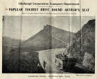 Advert on the back of an Edinburgh Corporation Transport Department map, published1926  -  Popular Tourist Drive around Arthur's Seat