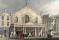 Engraving from 'Modern Athens'  -  hand-coloured  -  The Theatre Royal