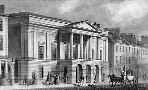 Engravings in 'Modern Athens'  -  The Assembly Rooms, George Street