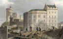 Engraving from 'Modern Athens'  -  hand-coloured  -  The Bridewell