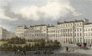 Engraving from 'Modern Athens'  -  hand-coloured  -  Moray Place