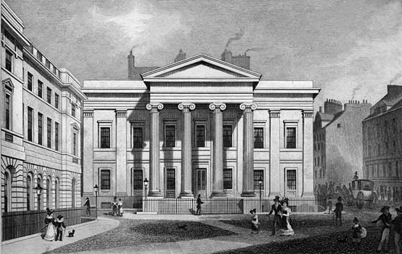 Engraving in 'Modern Athens'  -  New County Hall and Advocates' Library