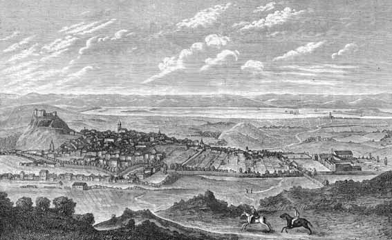 Engraving in 'Old and New Edinburgh'  -   Edinburgh from the south