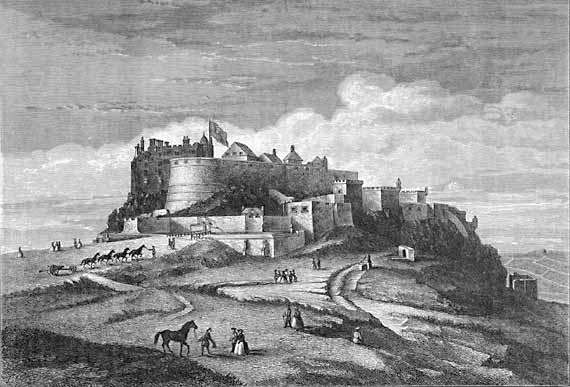 Engraving in 'Old & New Edinburgh'  -  Edinburgh Castle - 1779