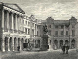 Engraving from 'Old & New Edinburgh  -  Parliament House in Parliamnet Square