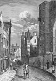 Engraving from 'Old & New Edinburgh'  -  Coockburn Street