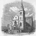Engraving from 'Old & New Edinburgh'  -  Trinity College Church