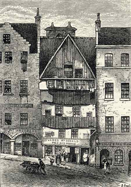 Engraving from 'Old & New Edinburgh'  -  Potterow