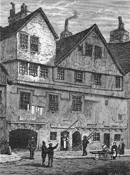 Engraving in 'Old & New Edinburgh'  -  Huntly House