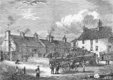 Engraving from 'Old & New Edinburgh'  -  Old Broughton Village