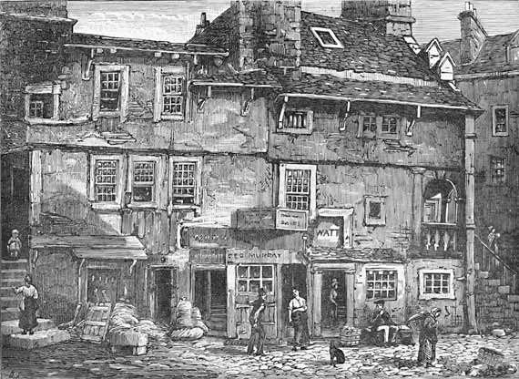 Engraving from 'Old & New Edinburgh  -  Candlemaker Row