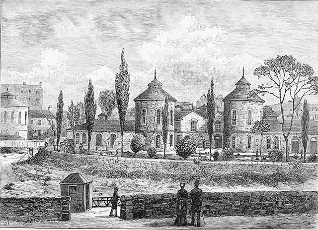 Engraving from 'Old & New Edinburgh'  -  Tanfield Hall