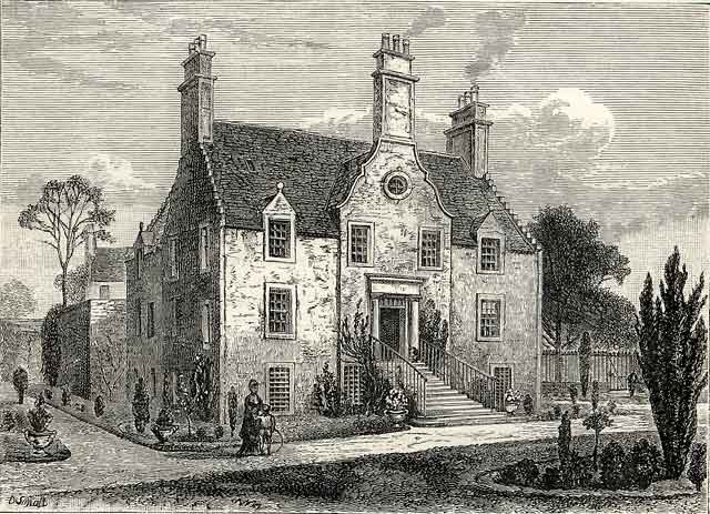 Engraving in 'Old & New Edinburgh'  -  Pilrig House