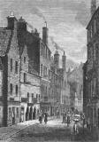 Engraving in 'Old & New Edinburgh'  -  Leith  -  Kirkgate
