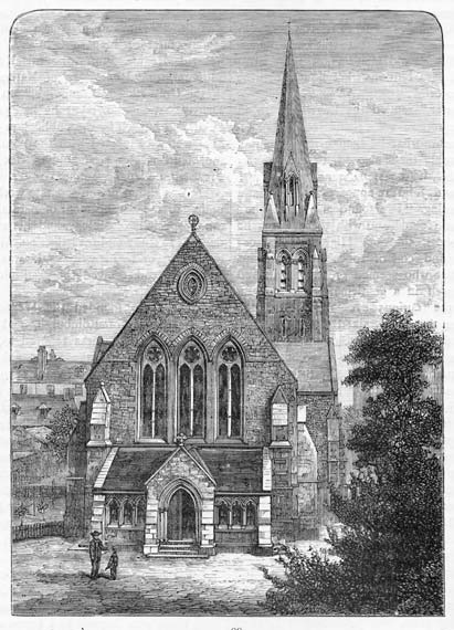 Engraving from 'Old & New Edinburgh'  -  St James Episcopalian Church