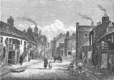 Engraving from 'Old & New Edinburgh'  -  Mewhaven Main Street