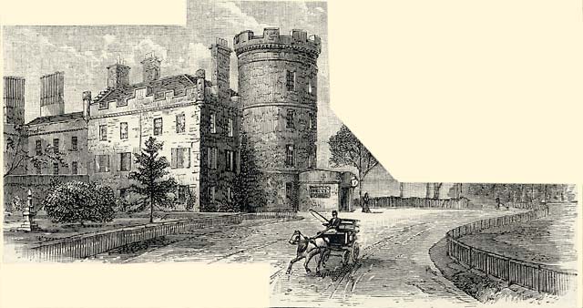 Engraving from Old & New Edinburgh  -   Barnton House