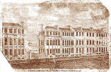 View of the Dumbreck Hotels on the east side of St Andrew Square  -  c.1800