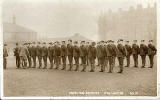 17th Lancers at Piershill Barracks  -  Inspecting Recruits  -  A&G Taylor Postcard, not posted