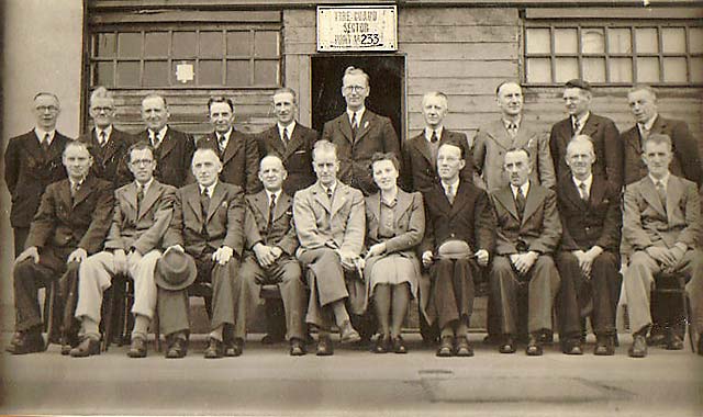 ARP Wardens at Boswall Green, 1945