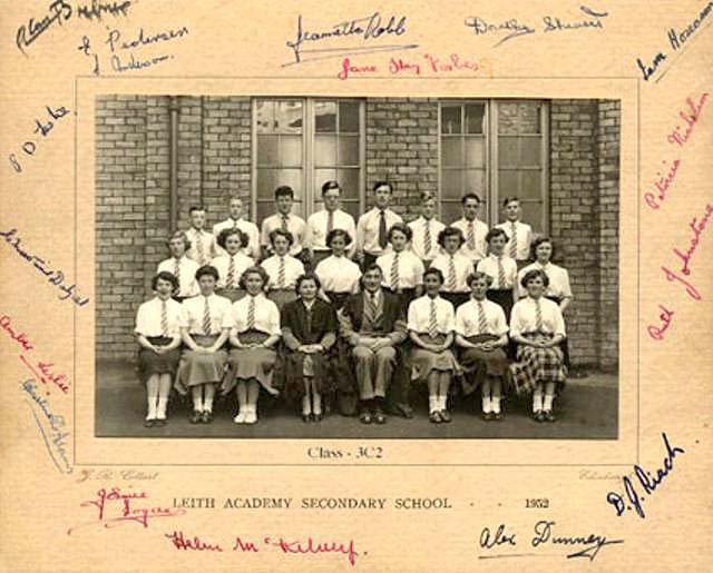 Class 3C2 at Leith Academy Secondary School, 1952