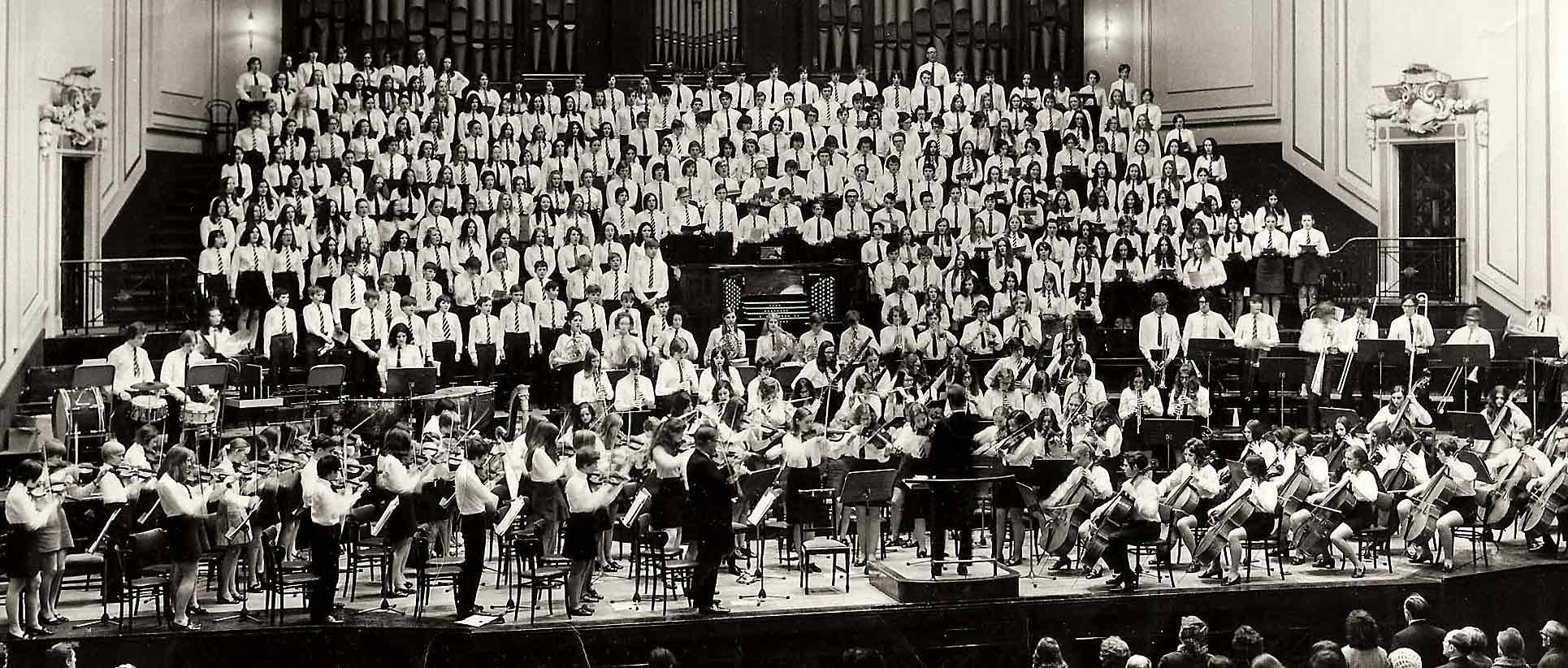 Walter Scott Bicentenary Edinburgh Secondary Schools Concert at the Usher Hall  -  1971Players in the concert 'A Country Girl' staged at St Phillips's Church Joppa in 1949