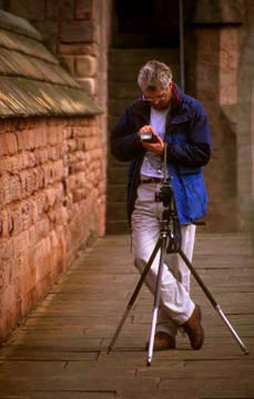 Photographer on the EPS Outing to Bamburgh Castle  -  1997