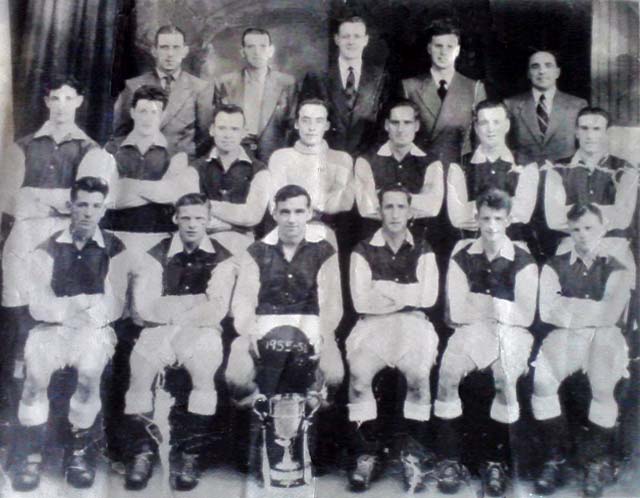 Blackfriars Street Football Team  -  1955-56