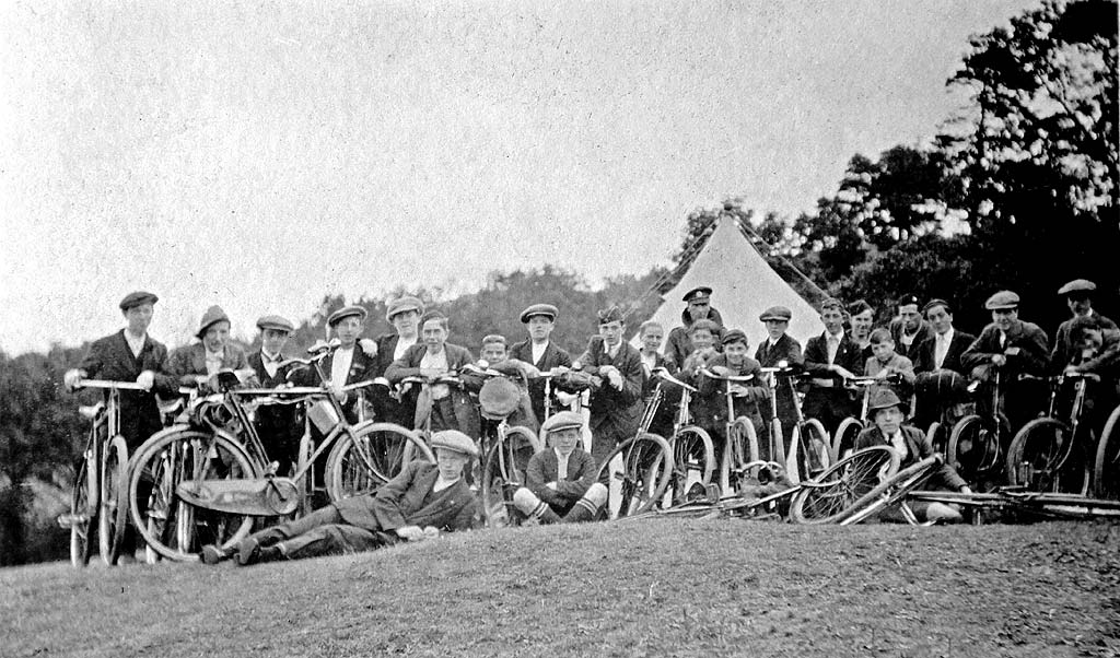 Leith Boys' Brigade  -  Cyclists at Cloan Farm Company Camp 