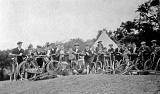 Leith Boys' Brigade  -  Cyclists at Cloan Farm Company Camp  -  July 1919