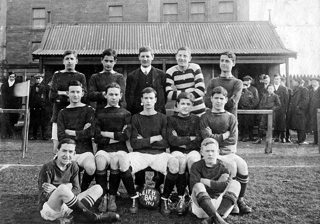 Boys' Brigade  -  Leith Battalion Football Team, 1913  -  Match Result:  Leith 3, Edinburgh 2