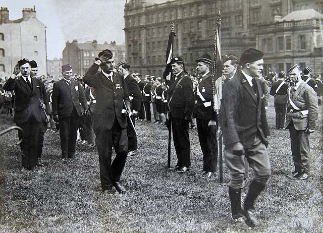 Boys' Brigade Parade in Chancelot Park, now Lethem Park, Ferry Road  -  1930s?