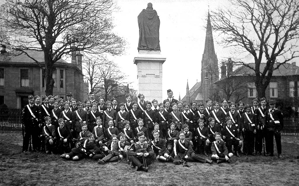 Boys' Brigade at Victoria Park, 1917