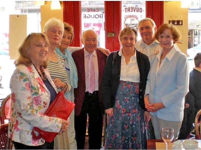 Some of the Class 3X1 of 1952 from Broughton High School - at a Reunion in 2009