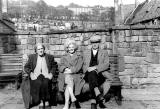Three Locals on a Bench at Canongate Kirk, 1959